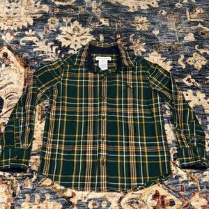 Tommy Bahama Long Sleeve Button Down Dress Shirt in Green Boys Size S (5/6)
